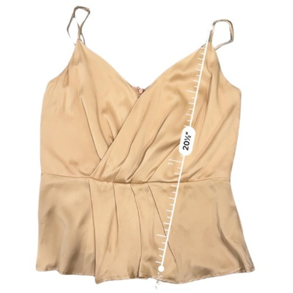 L'Agence Chiara Camisole Romantic Minimalist Tank Champagne M Layer Luxury Layer - Picture 14 of 14